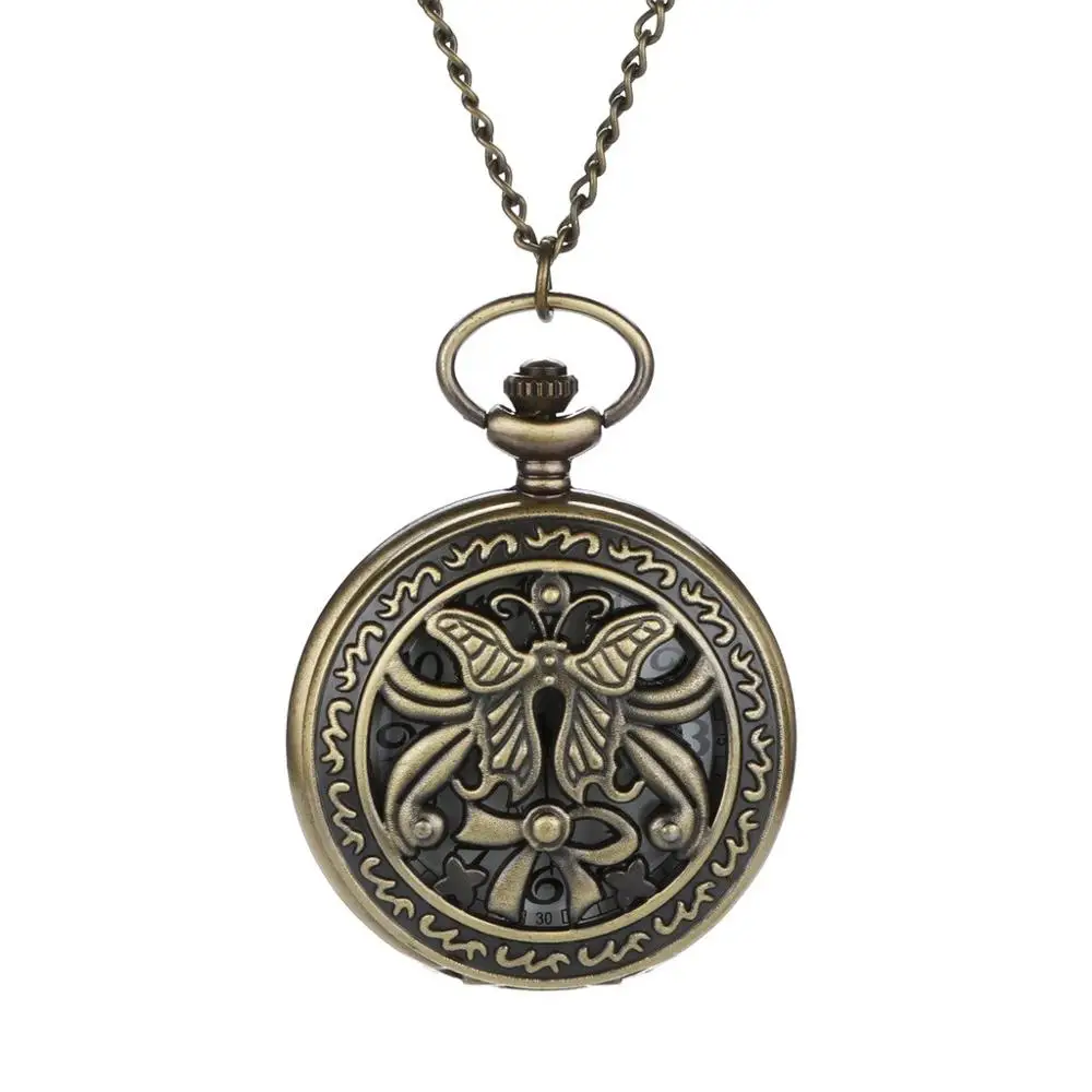 

Personalized Pattern Steampunk Vintage Quartz Roman Numerals Pocket Watch Watch Clock Wholesale Relogio De Bolso #4D23