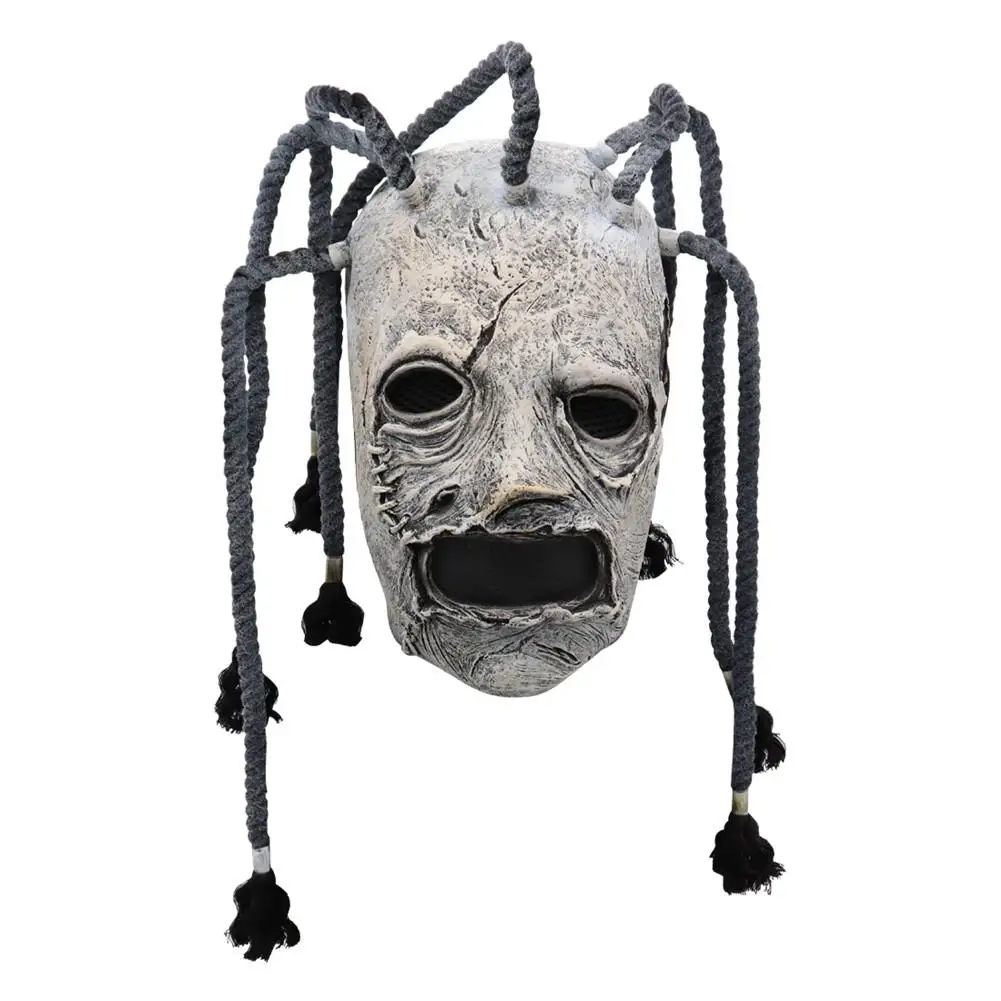 Маска на Хэллоуин для Slipknot, косплей из фильма, страшная маска клоуна с косичкой, парик из волос, латексная маска на Хэллоуин, карнавальный костюм