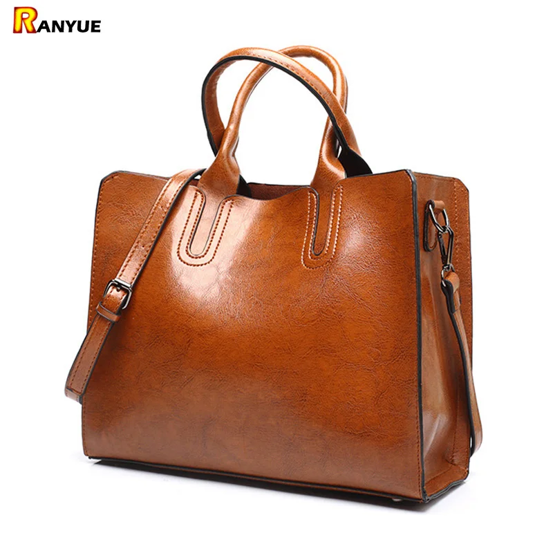 

High Quality PU Leather Handbags Women Big Bag Ladies Shoulder Messenger Bag Female Bags Large Capacity Casual Totes Woman Bags