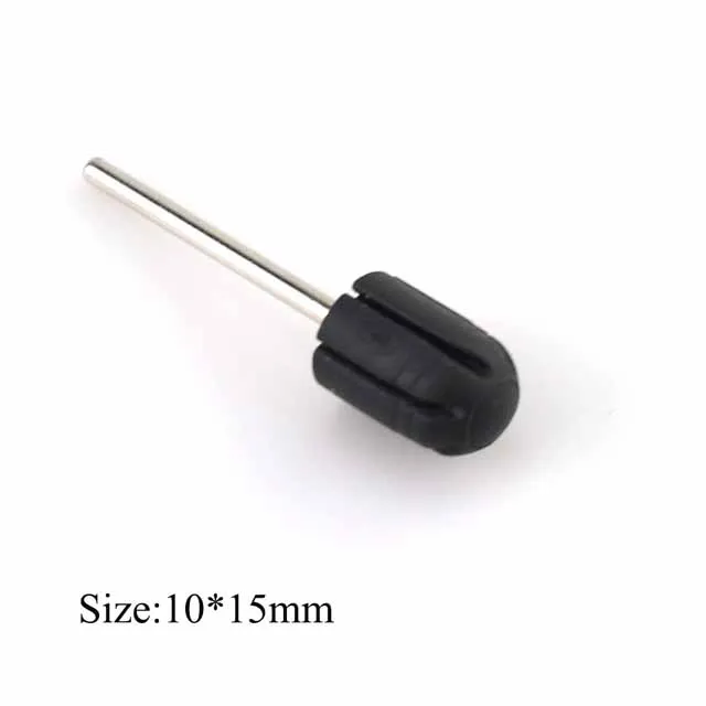 10-15mm 1pcs Professional Rubber Sanding Bands 5*11 7*13 10*15 13*19 16*25 Nail Drill Block Caps Cutters Bits for Manicure Pedicure - Цвет: 10-15mm