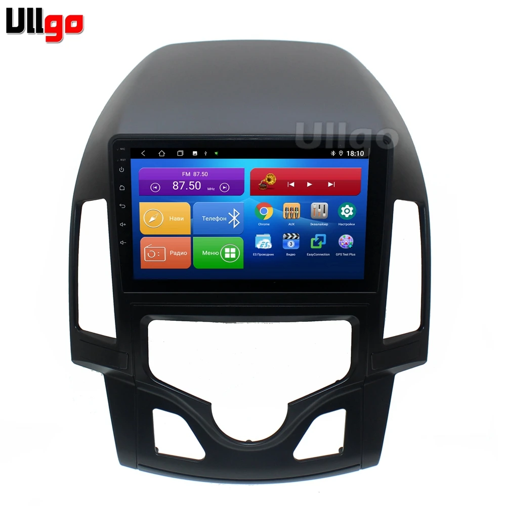 " Восьмиядерный Android 9,0 автомобильный DVD gps для hyundai i30 2007-2011 Авторадио gps Мультимедиа Навигация стерео