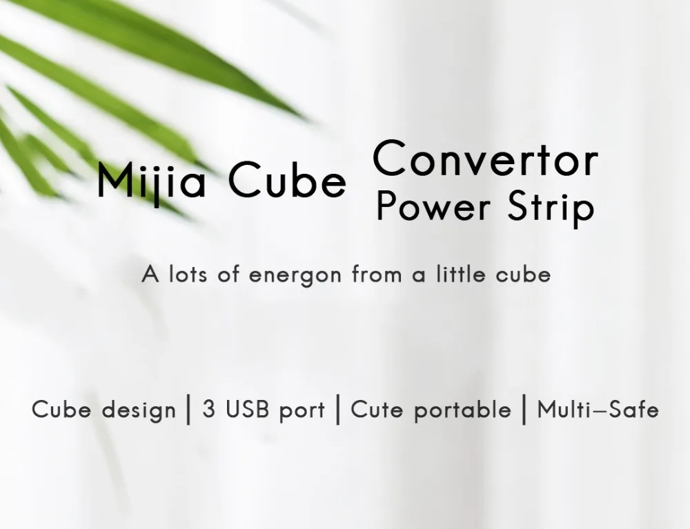 Xiaomi Mijia Magic Cube 3 USB Ports Power Strip Adapter 3