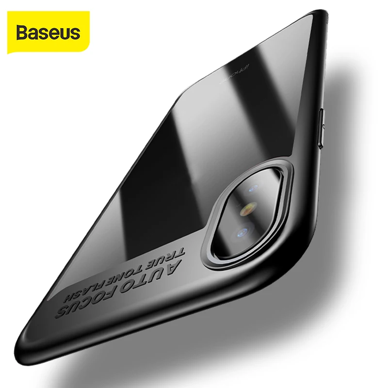 Полностью Защитный чехол Baseus из поликарбоната и силикона ТПУ для iPhone X Роскошный