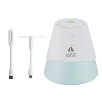 

Volcano Shaped Mini Air Humidifier Car Air Purifier Diffuser with USB Fan Light 72XB