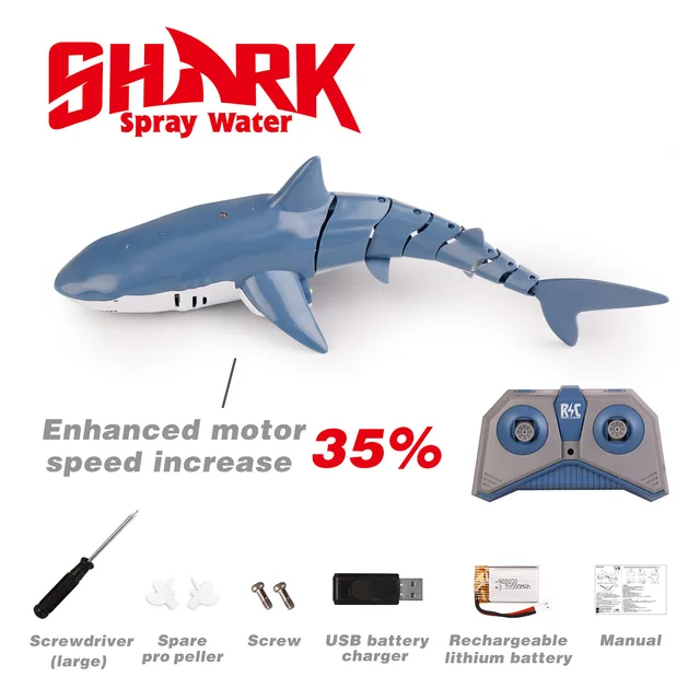 Remote Control Shark Toy 1 or 2 Battery 