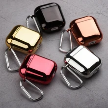 Plating PC Earphone Case for Apple Airpods 2 Earphone Charging Box Case for AirPods Wireless Charging Box Protective Cover Cases Plating PC Earphone Case for Apple Airpods 2 Earphone Charging Box Case for AirPods Wireless Charging Box Protective Cover Cases