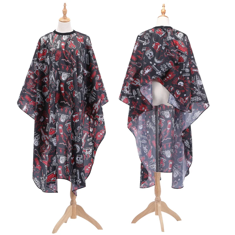 Шаблон стрижка полиэстер Парикмахерская пальто парикмахерский фартук Обрезанные слои