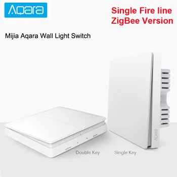 

Original Aqara Wall Switch Wireless Smart Light Fire Switch Control Single Double Key ZigBee Smart hone Mijia APP Control