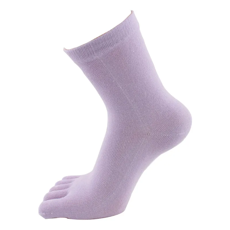 Пять носок удобные носки из хлопка пот-абсорбирующие дышащие женские спортивные носки для бега - Цвет: P