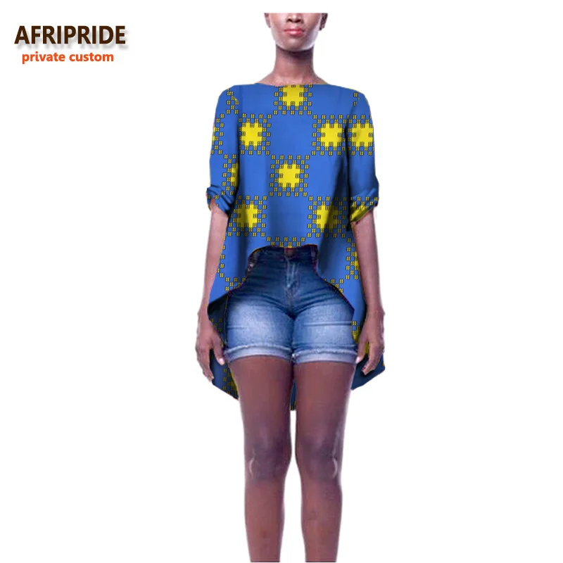 19 Осенняя африканская женская одежда AFRIPRIDE индивидуальное Свободное пальто для женщин размера плюс чистый батик хлопок Повседневный стиль A722415 - Цвет: 115J