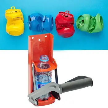 

12oz 500ml Bottle Crusher Stainless Steel Canister Opener Can Mounted Metal Hand Push Recycling Can Wall Crusher Crusher R5I2