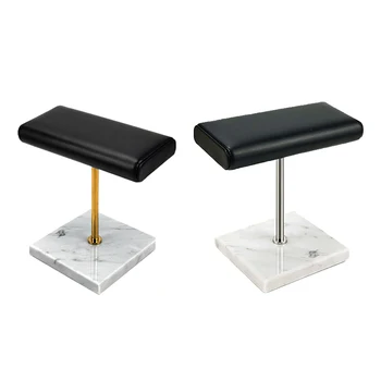 

White Marble Base Watch Stand Metal Rod Display Props Bracelet Display Stand Belt Jewelry Lengthen Placement Stand