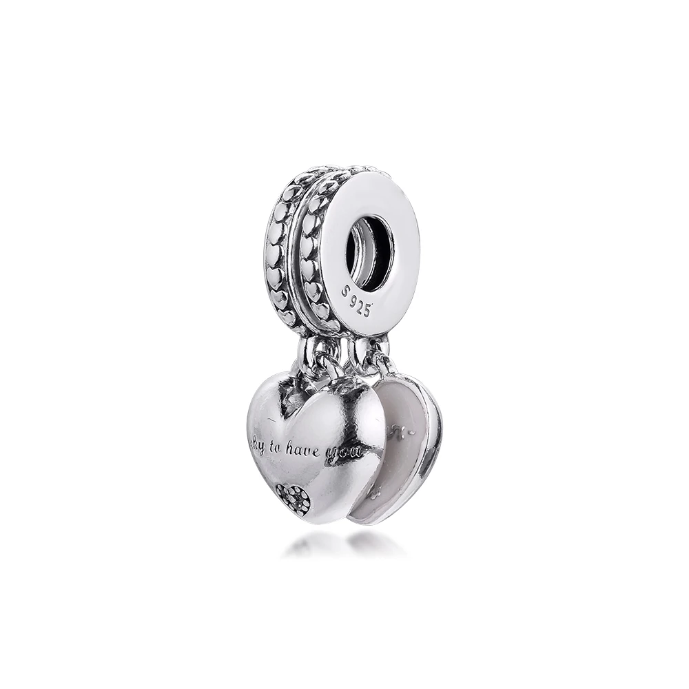 925 Sterling Silver-Lucky Charm for Woman Pendant Bead,Girl Jewelry Beads Gifts for Women Bracelet&Necklace Annmors Mom Charm fits Pandora Charms Bracelets