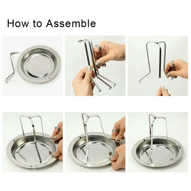 Acél Sör Doboz Csirke Pulyka Sütő Rotisserie Grill Állvány Tartó Tálca Függőleges Hús Baromfi Pörkölt - Image 6