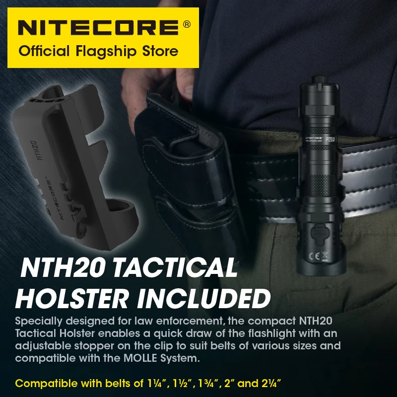 NITECORE P20iX USB-C 충전식 손전등 슈퍼 밝은 군사 전술 손전등 4000 루멘 5000mAh NL2150HPi 배터리