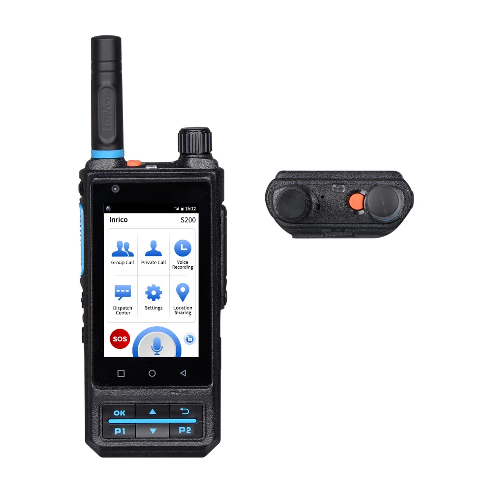 Rádio de Rede Trabalho de Rádio Poc com Real-ptt Inrico Android Lte - Wcdma Gsm Zello Walkie Talkie Chamada Global 4g S200 7.0 4 Cheap Walkie-talkie