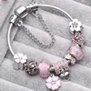 Vintage Silver Color Charms Bracelets for Women DIY Crystal Beads Brand Bracelets For Women Pulseira Jewelry Special Offer ► Photo 1/6