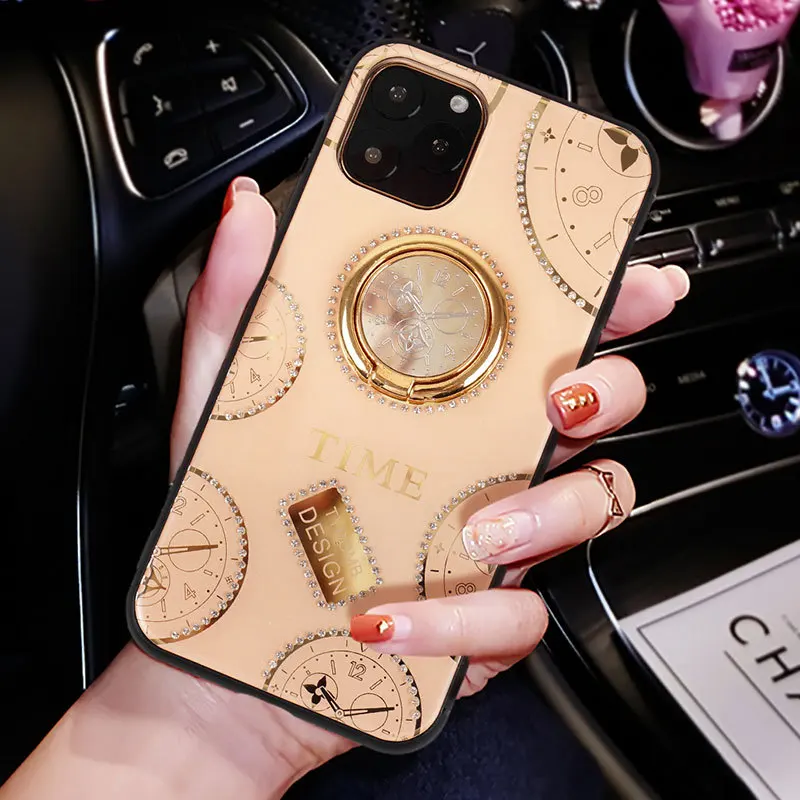 Чехол для телефона для iphone 11 Pro Max X XS чехол для Max XR с кольцом-держателем для iphone 6 6S 7 8 Plus для iphone 7plus чехол - Цвет: 3