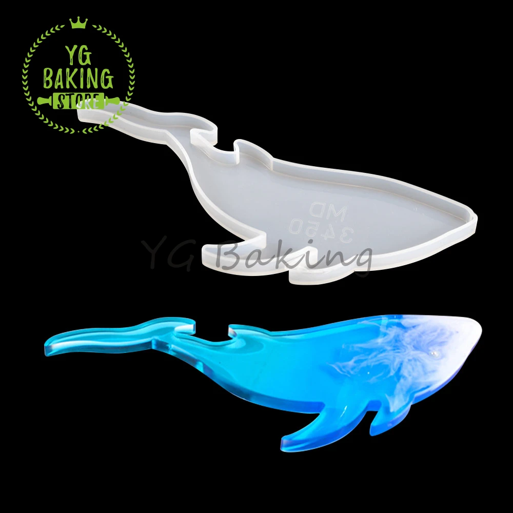 Moule En Silicone Forme Baleine - Pour Résine, Chocolat, Fondant - Démoulage Facile - DIY Décoratif