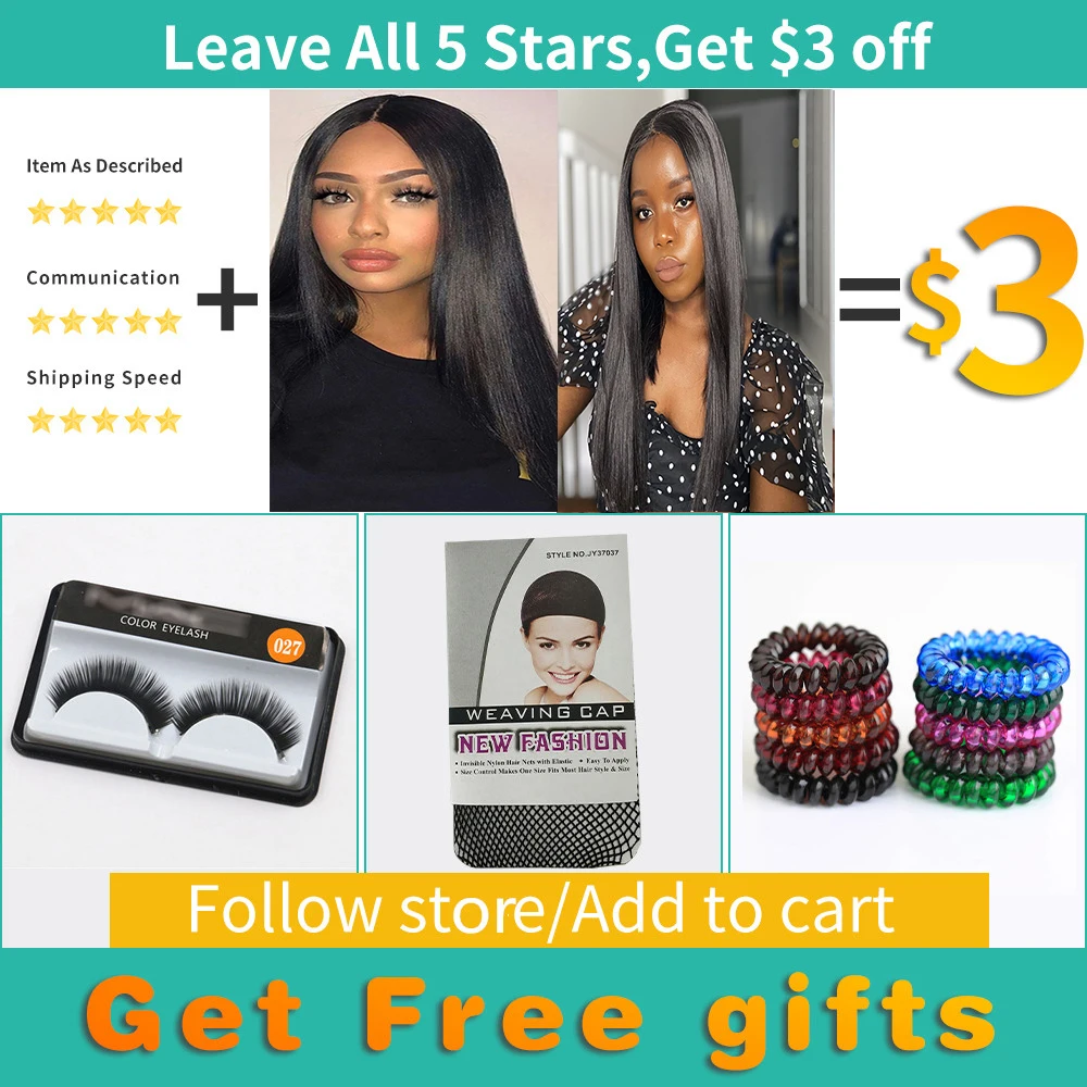 Synthetic Lace Wig Long Straight Wig With Baby Hair SOKU Heat Resistant Fiber Hair Natural Middle Part Wig For Black Women