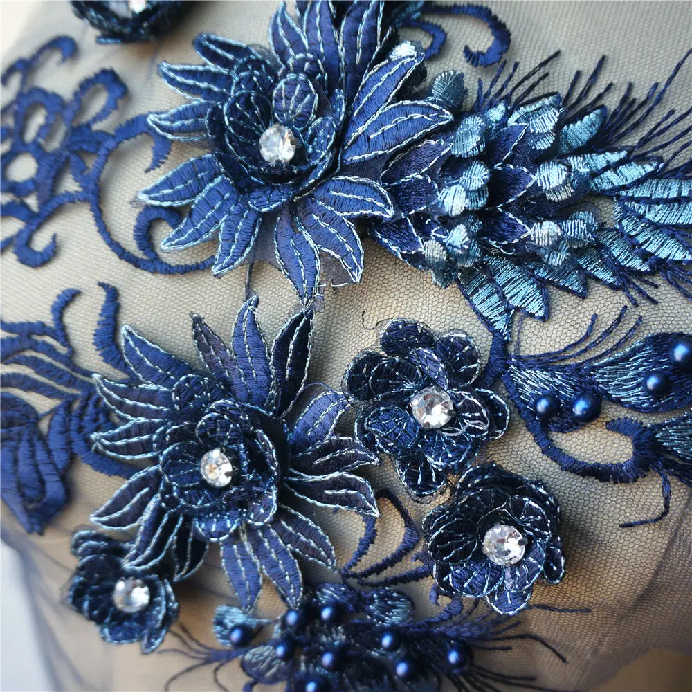 Set 24 Toppe Di Pizzo Ricamate - Applique Floreali Per Decorare Abiti, Borse E Accessori