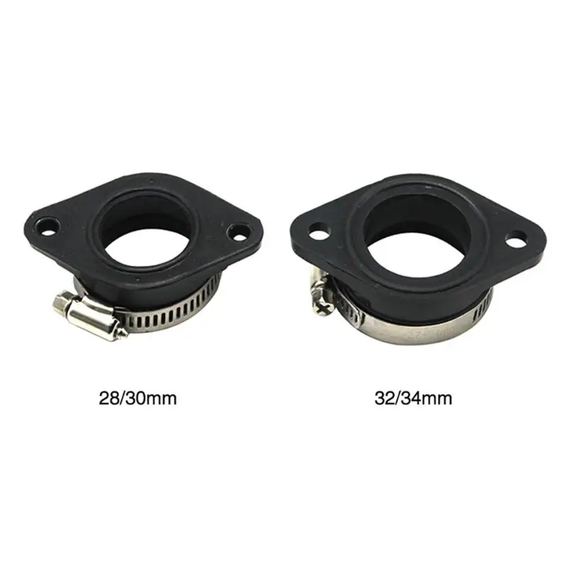 Motorcycle Carburetor Adapter Inlet Intake Pipe Rubber Mat Fit on PWK 28/30mm 32/34mm Motorcycle Carburetor
