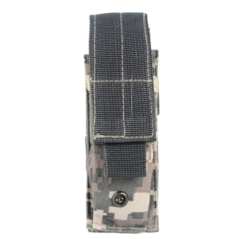 Outdoor Hunting Camo Tactical Open Top Single Mag Bag Magazine Holster Pouch with Belt Clip 456