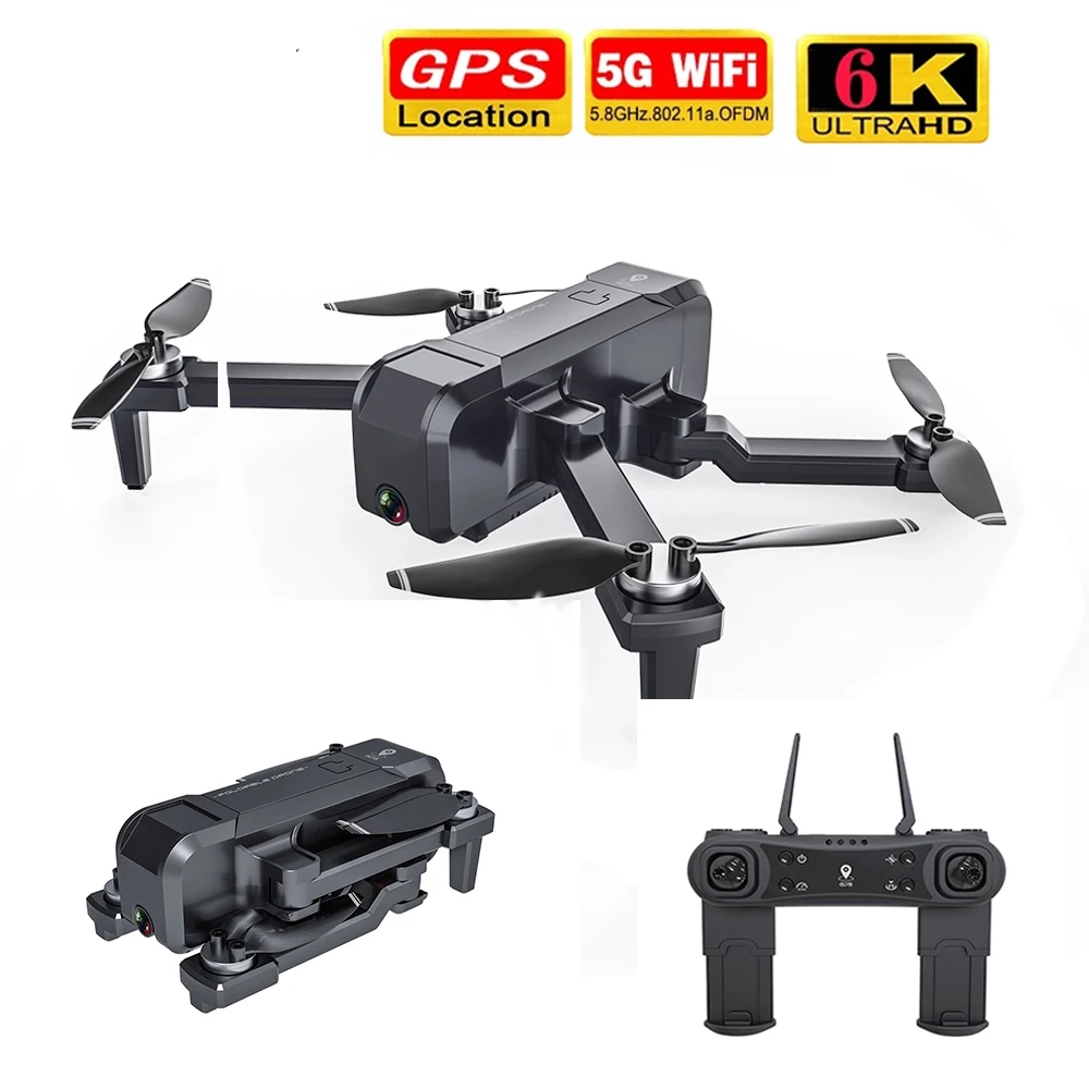 KF607 Wifi FPV Drone Camera 4K Adjustable Foldable Positioning Quadcopter A9B5 