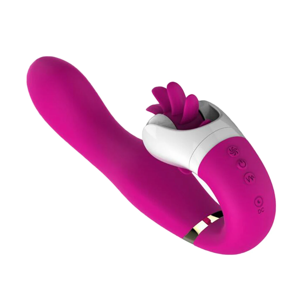 Dual Motor Powerful Female Quiet Vibrator Tongue Vibrating Massager Flexible 12 Vibration Frequency Massage Stick Toy For Women 
