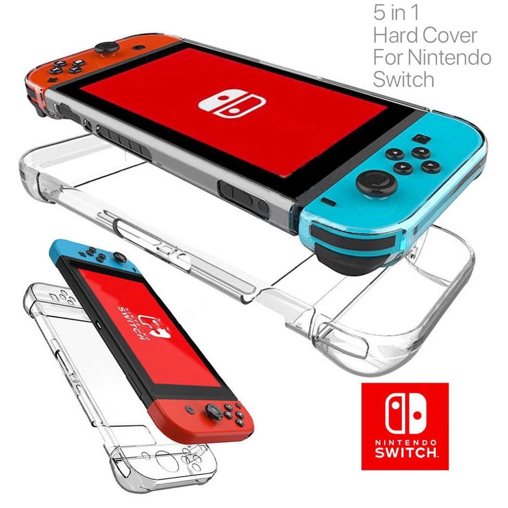 Прозрачный защитный жесткий ударопрочный чехол для nintendo Switch