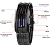 Men Watch 50m Waterproof Lava Watch Double Row Lamp Led Watch Male Fashion Steel Band Electronic Sport Watch Relogios Masculino 3
