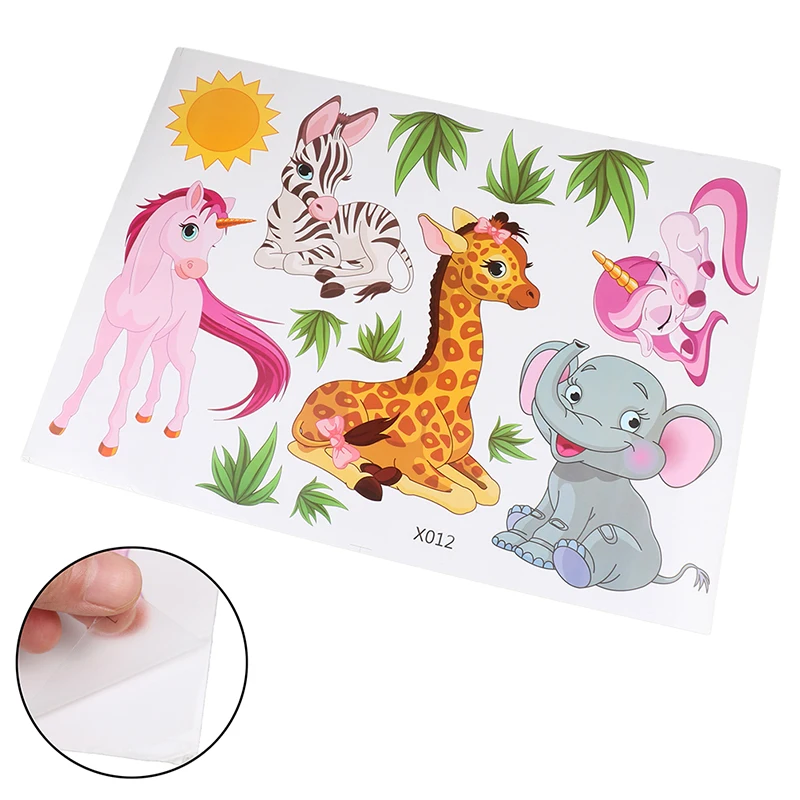 1pc Animals Wall Stickers Kids Baby Rooms Elephant Giraffe Horse Wall Decals Decor