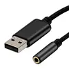 0.2m/1m 2In1 USB to 3.5mm Audio Cable USB Computer AUX Headphone Adapter Cable Converter for App-le Be-ats Earphones ► Photo 3/6