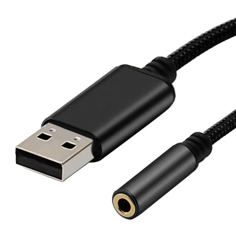 0 2 м/1 м 2в1 USB на 3 5 мм аудио кабель компьютер AUX адаптера для наушников конвертер App