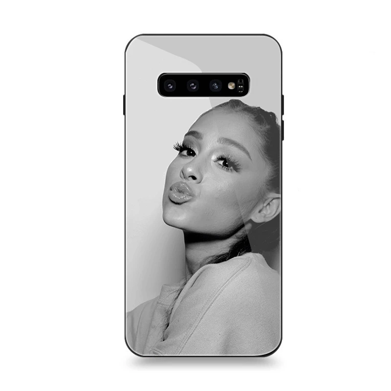 Чехол для телефона Стекло для samsung A10 A20 A30 A40 A50 A60 A70 S7 край S8 S9 S10 Plus Note 8 9 10 плюс Чехол Ариана Гранде