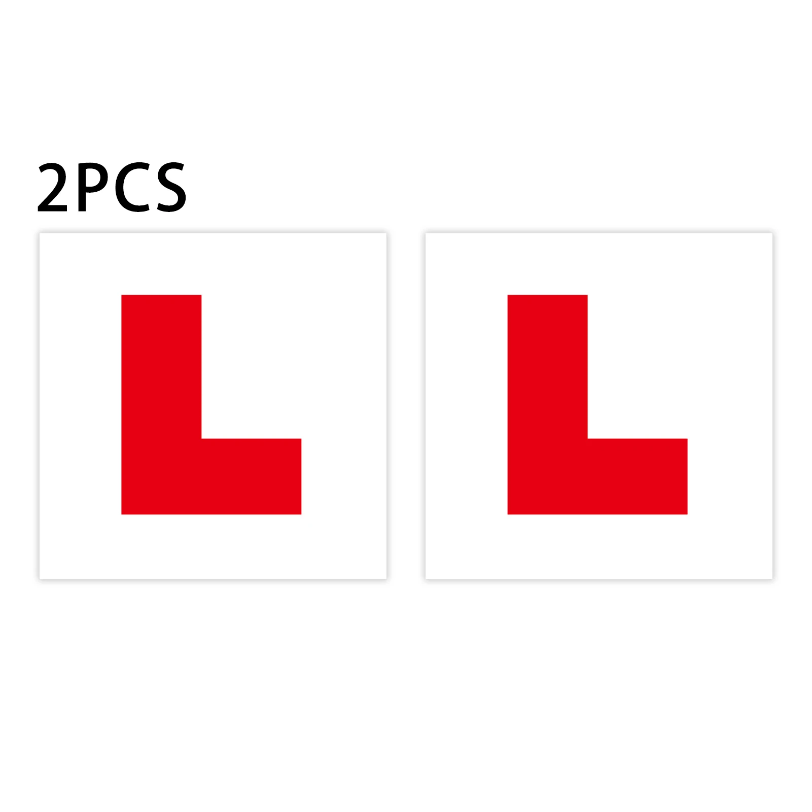 GADLANE 2 Pack Fully Magnetic Car L Plates Extra Thick Strong New Learner Drivers Plates 