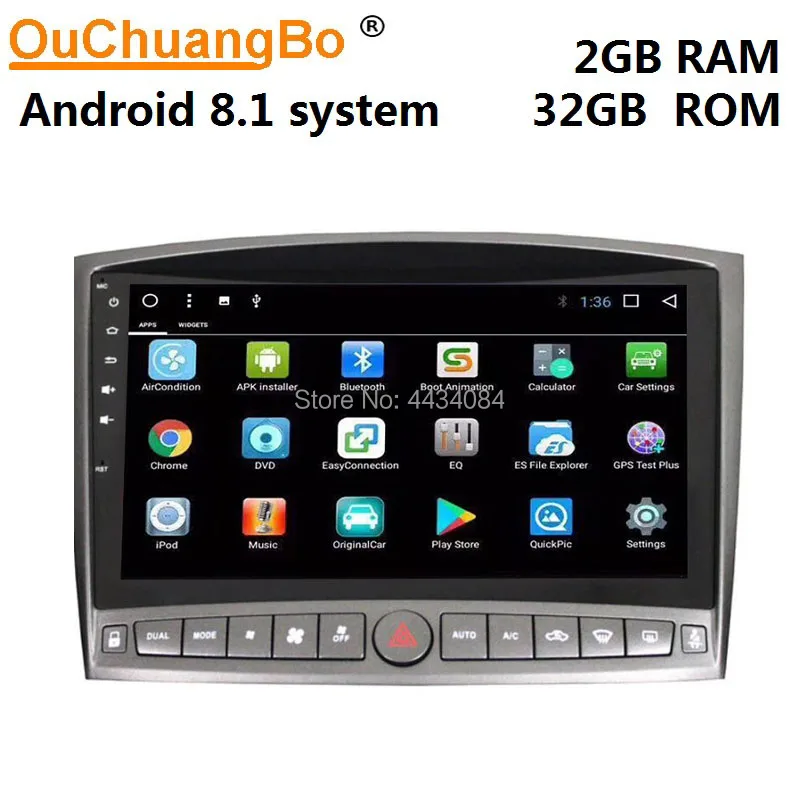 Ouchuangbo 10,1 дюймов Автомобильный стерео радио GPS аудио плеер для Lexus IS200 IS300 IS250 2006-2011 поддержка 4 ядра 2+ 32 android 8,1 OS
