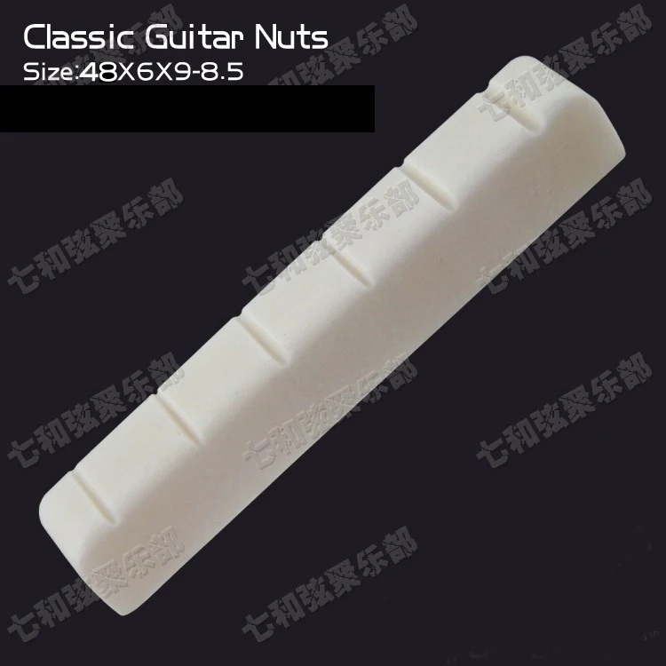 

Bone 6 String Slotted Classic Guitar Nut (48 x 6 x 9-8.5mm)