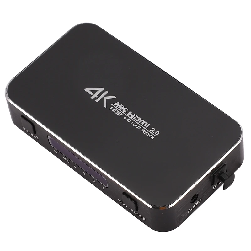 HDMI переключатель 2 0 4K 60 Гц HDR сплиттер 4 в 1 выход аудио экстрактор ARC & IR управление