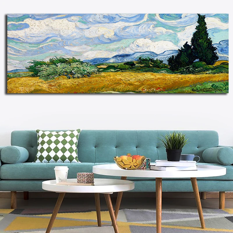 Картина маслом Ван Гога импрессионизма водной лилии напечатанная на холсте