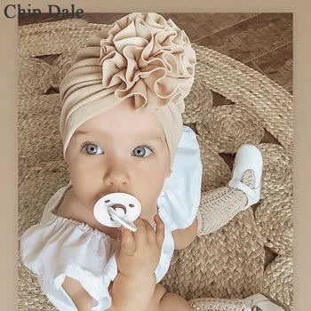 

Newest Flower Baby Hat Baby Turban Hats for Girls Bullet Fabric Kids Elastic Headwrap Headband Infant Beanie Cap