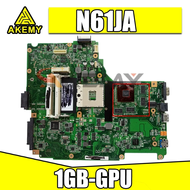 Отправка платы + N61JA материнская плата 1GB-GPU i3 i5 для Asus N61JQ Материнская ноутбука