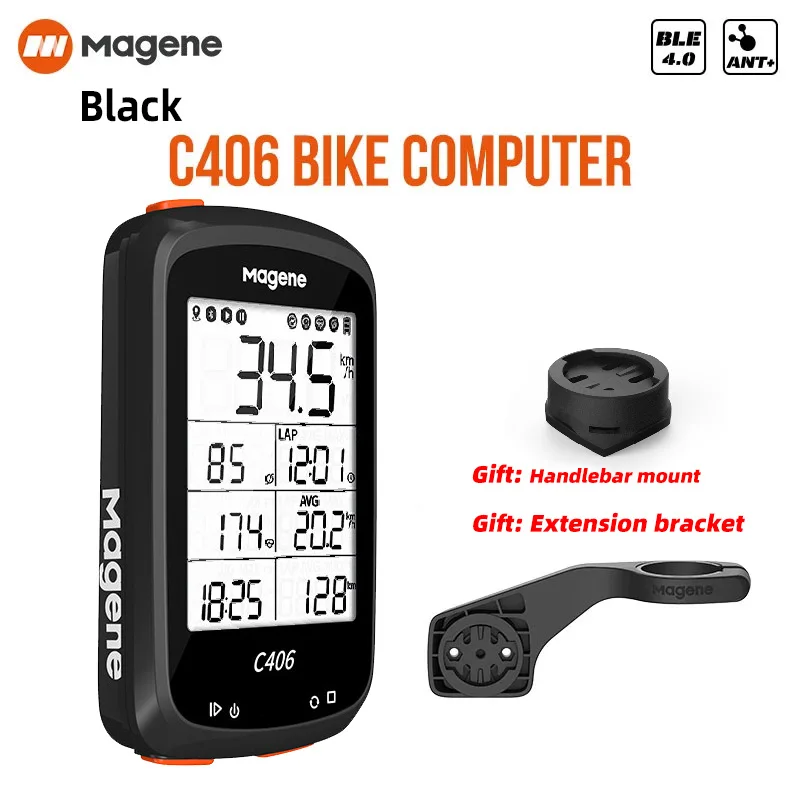 Велосипедный компьютер Magene C406 водонепроницаемый GPS беспроводной смарт спидометр одометр для горных