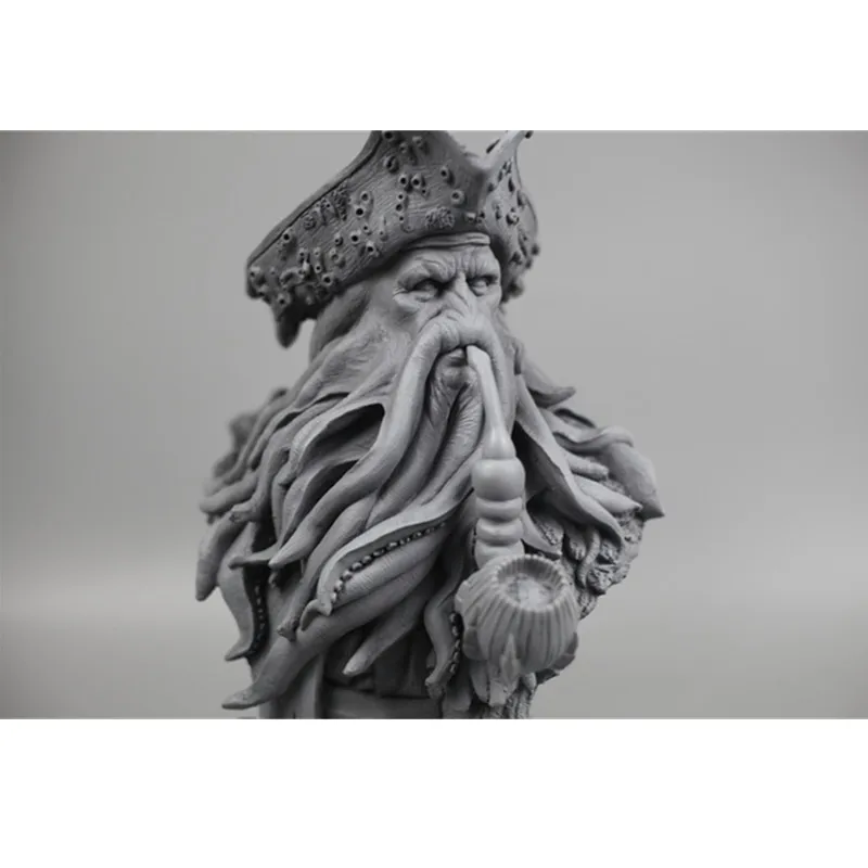 1/3 с изображением персонажа фильма «Пираты Карибского моря» 3 Дейви Джонс Осьминог капитан бюст серый Модель GK статуя резиновая фигурка героя собирать модель игрушка M3016