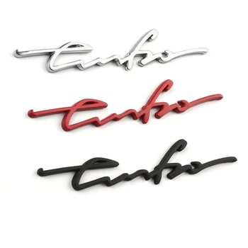 

2pcs for TURBO 3D Metal Modified Turbocharged Labeling Car Trunk/body Exterior Decorative Labeling Suitable for Most Models