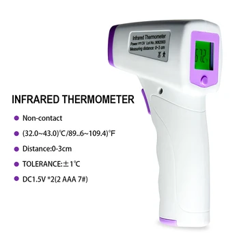 

SYNTEAM Baby Forehead Thermometer Digital LED Fast Accurate Measurement Household Non-contact Infrared Thermometer Electronic