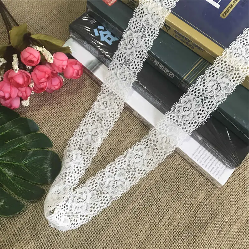 2,2-3,5 см S1070 Белый Многоцветный Diy швейная лента для одежды ручной Хлопок Кружева Шитье свадебное платье скрапбук - Цвет: S1070