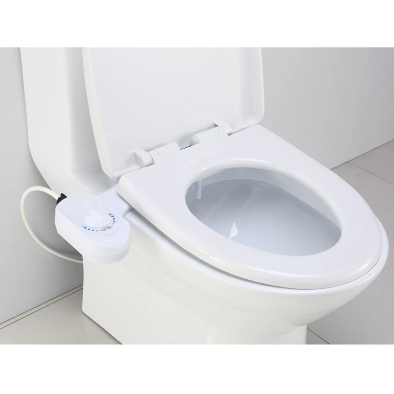 

Toilet Seat Attachment Fresh Water Spray Non Electric Mechanical Bidet Self Cleaning Nozzle LB88
