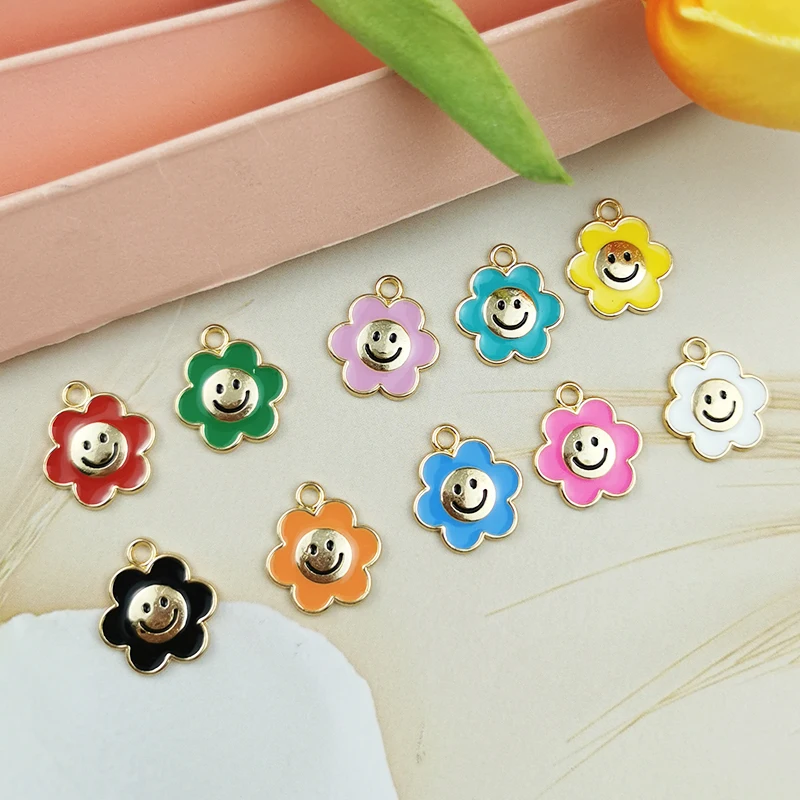 

20 шт., эмалевые Подвески в виде подсолнуха