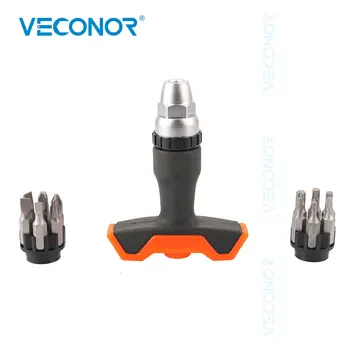 

12 in 1 Ratcheting Screwdriver Set of Tools Phillips Slotted Torx Bits for Tighter Tolerance Multifunctional Use
